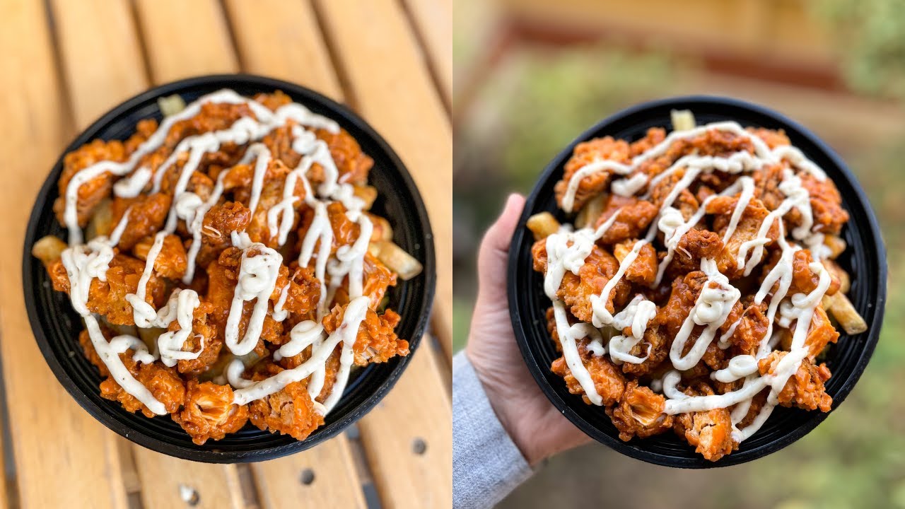 بوكس السعادة Loaded buffalo chicken fries YouTube