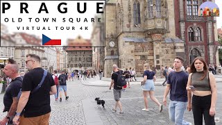 Charming walk around the Prague Old Town Square | Virtual Tour 4K HDR