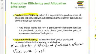 What We Missed: Chapter 2 - Productive and Allocative Efficiency