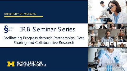 Facilitating Progress through Partnerships: Data Sharing & Collaborative Research (4/2024)
