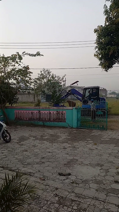 excavator lewat depan rumah #shorts #viral #funny #trending