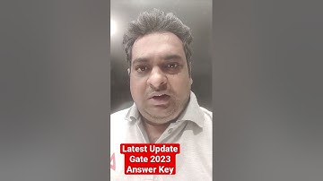 Gate Answer Key 2023 | Latest update on Answer Key #iitkanpur #iit #gateexam #gate2023
