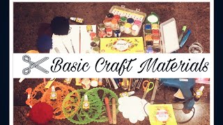 Basic craft materials  needed for a beginner  | creative vibes | please like share subscribe ...