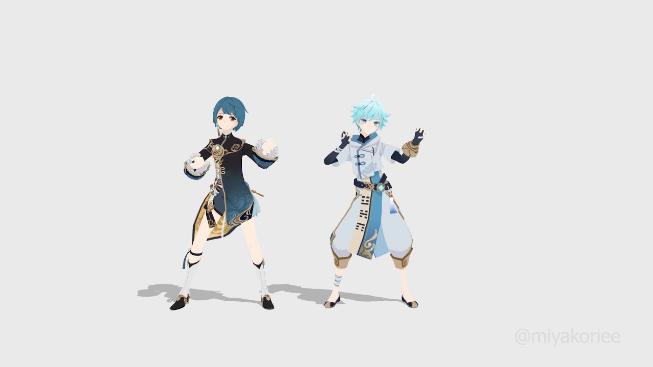 ロキ \ ROKI【Chongyun & Xingqiu | GENSHIN IMPACT MMD】1080P 60FPS