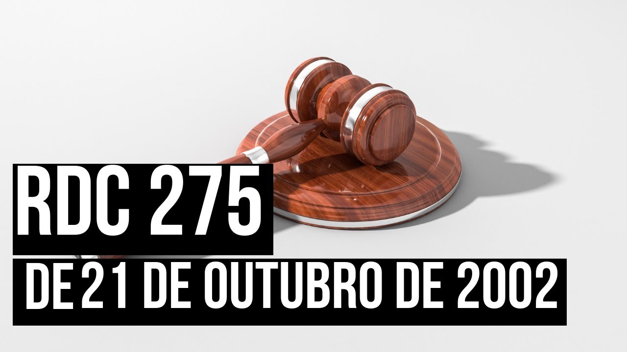 Rdc 275 De 21 De Outubro De 2002 - LIBRAIN