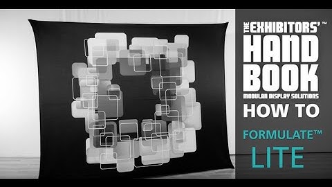 Formulate® Lite Tension Fabric Backwall Display Set-Up & Assembly