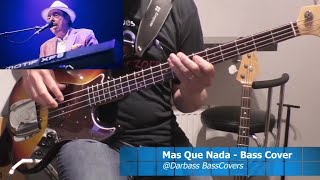 Video thumbnail of "[Sérgio Mendes & Brasil ’66] Mas Que Nada - Bass Cover 🎧 (with bass notes)"