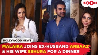 Malaika Arora JOINS ex-husband Arbaaz Khan & his wife Sshura Khan for son Arhaan's podcast launch