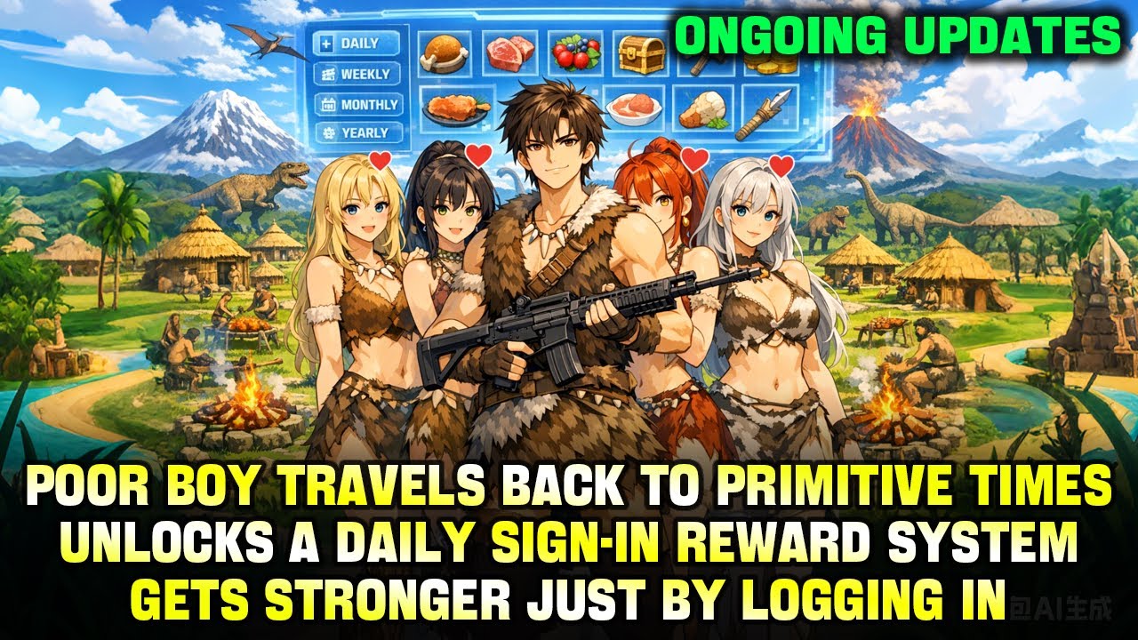 Poor Boy Transmigrates to the Prehistoric Era and Unlocks a Sign-In System With Daily Rewards!