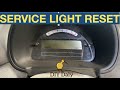 How to reset Citroen C2 service light reset