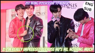 [ZeeNuNew] ZEE BEING POSSESSIVE During Sis 2 Sis Day Eveandboy | CLINGY ZEE