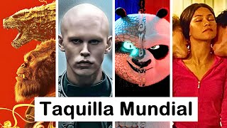 Godzilla x Kong mas estable en Taquilla, Challengers cumple, Dune 2 es Top 141, Kung Fu Panda 4 500M