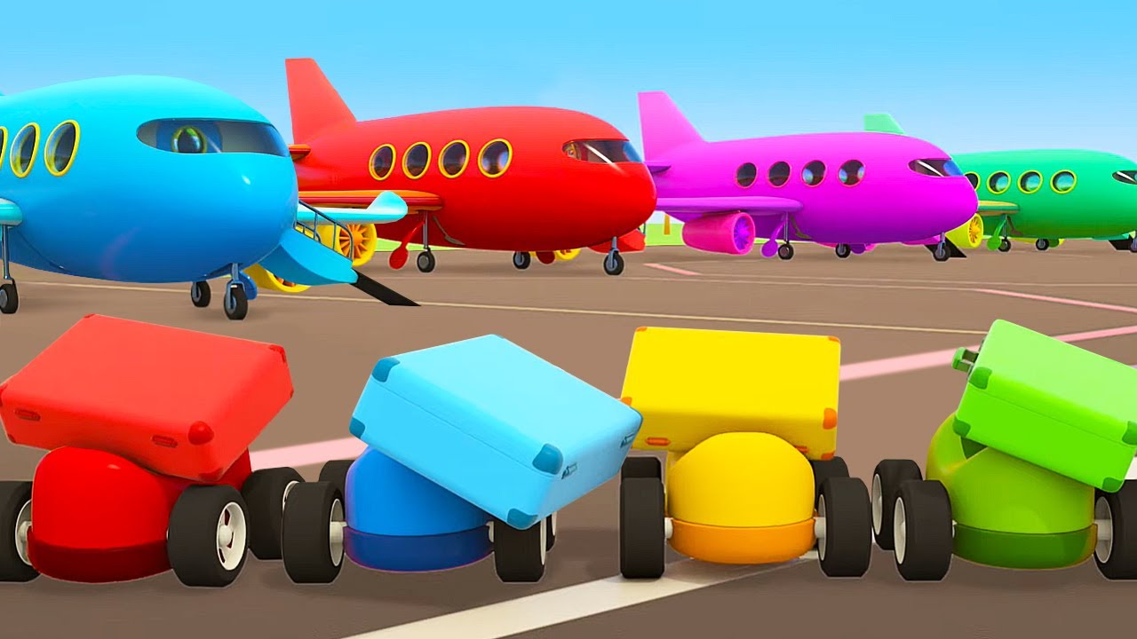 Full episodes of Helper Cars cartoons for kids. Street vehicles. Racing ...