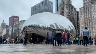 Chicago Bean Hyper-lapse / Timelapse. Cloud Gate