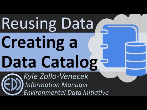 Build a Data Catalog with EDI's ezCatalog tool