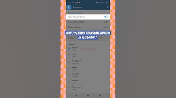 How to Enable Translate Button in Telegram ? #2025 #shorts #telegram