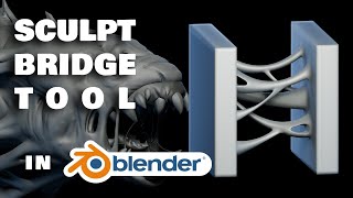 Sculpt Bridge Tool for Blender #geometrynodes