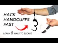 Learn 5 Ways to Escape Handcuffs Easy - At Home Ninja Techniques