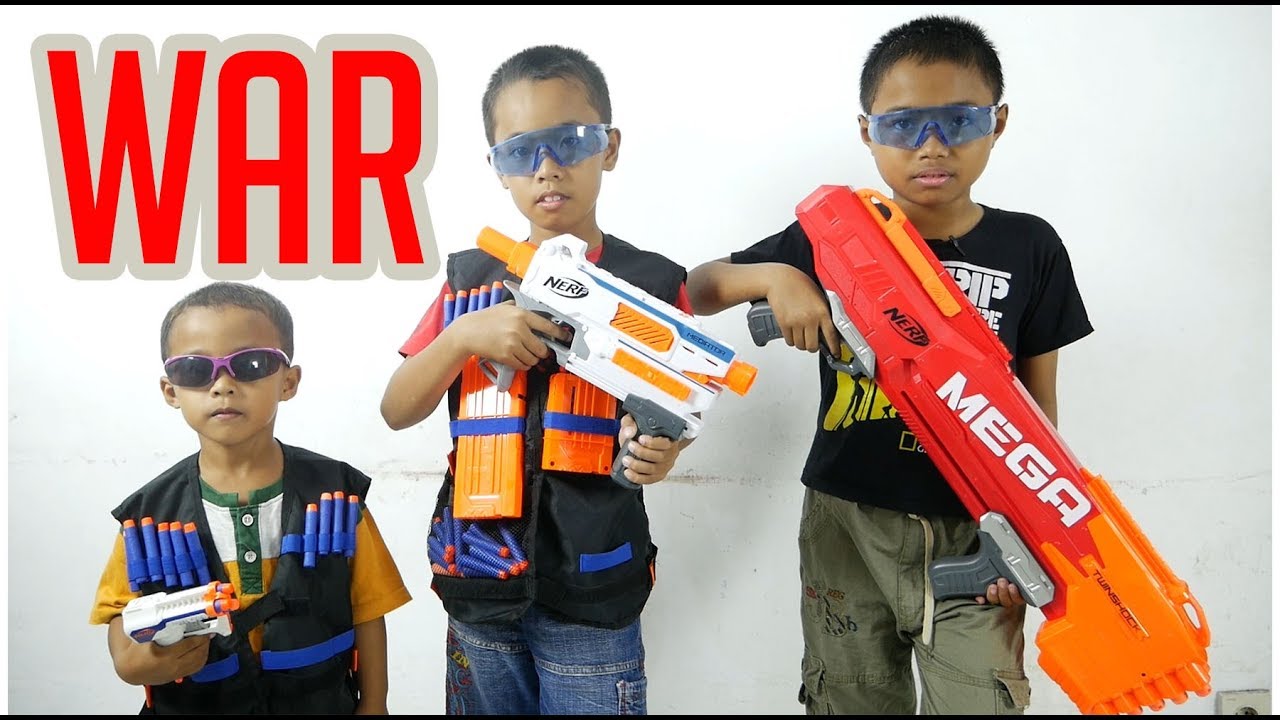 Amazing Nerf  Battle Nerf  War Tembak Tembakan Nerf  