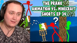 The Prank - Animation vs. Minecraft Shorts Ep 34 | Reaction