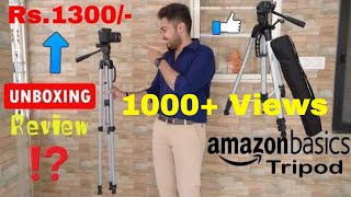 Best Affordable Tripod amazonBasics || Unboxing || Review ||  for DSLR, Gopro Camera, Mobile