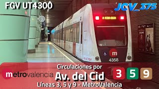 Estación Avinguda del Cid | MetroValencia (FGV) - Líneas 3, 5 y 9 (UT4300) | JCV_375