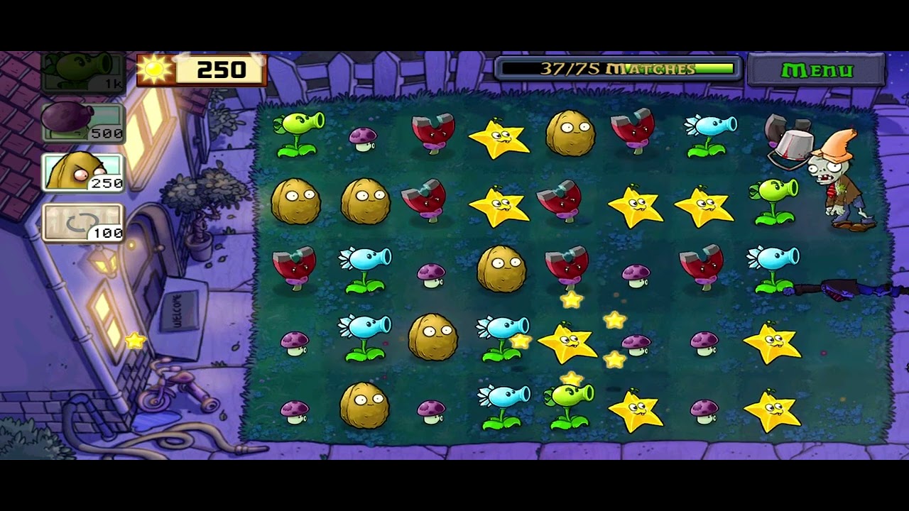 Plants vs Zombies Beghouled Bonus Game - YouTube