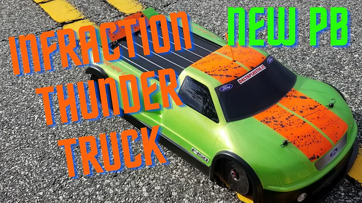 Arrma Infraction speed run / THUNDER TRUCK  NEW PB  169mph