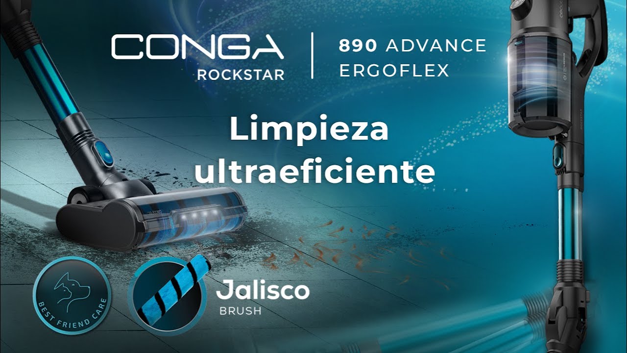 Aspirador vertical digital Conga RockStar 890 Advance Ergoflex 