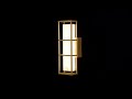 VENUS GOLD EXTERIOR WALL LIGHT BY SHELIGHTS