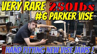 Very Rare #6 Parker Vise Repair. Hand fitting the new Jaws!