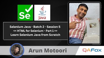 Day 5 - HTML for Selenium - Part 1 | Selenium Java - Batch 2