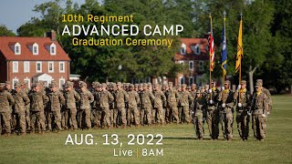 10th Regiment, Advanced Camp, Graduation Ceremony | CST 2022