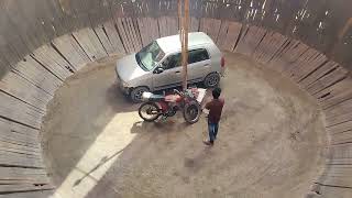 কুড়িগ্রাম বাণিজ্য মেলায় অসাধারণ বাইকের খেলা,  কাঠের উপর দিয়ে বাইক  চালানো 😍🥰 screenshot 2