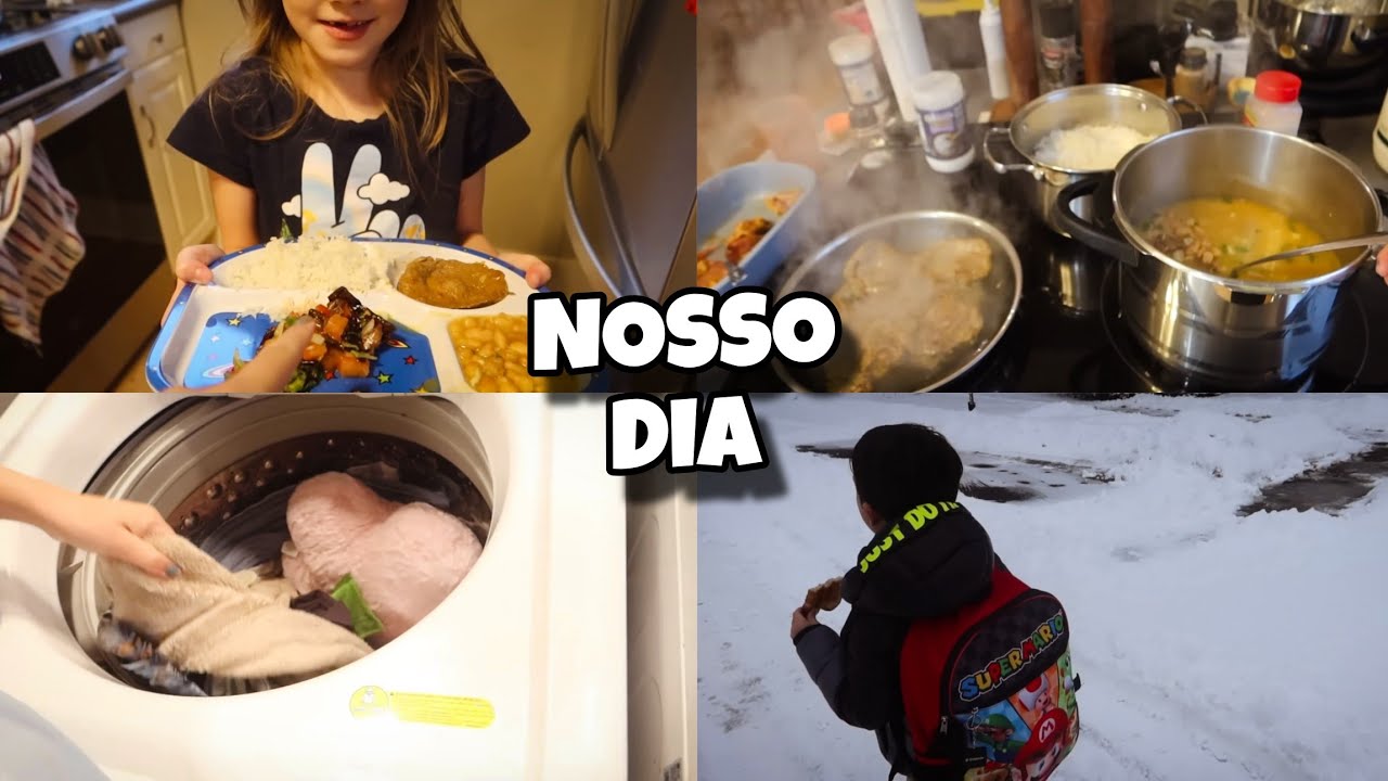 TÁ CHEGANDO O DIA DE CONTAR NOVIDADE - ROTINA COM AS CRIANÇAS NO INVERNO - NOSSO ALMOÇO SIMPLES