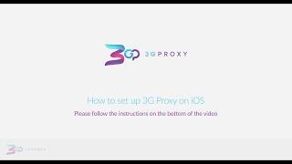 3G Proxy - How to set up 3G Proxy on iOS
