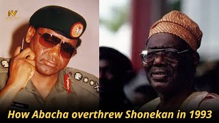 How Sani Abacha overthrew Ernest Shonekan in 1993