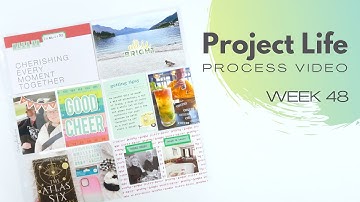 Project Life Process Video // Week 48, 2022 // Using my Christmas supplies