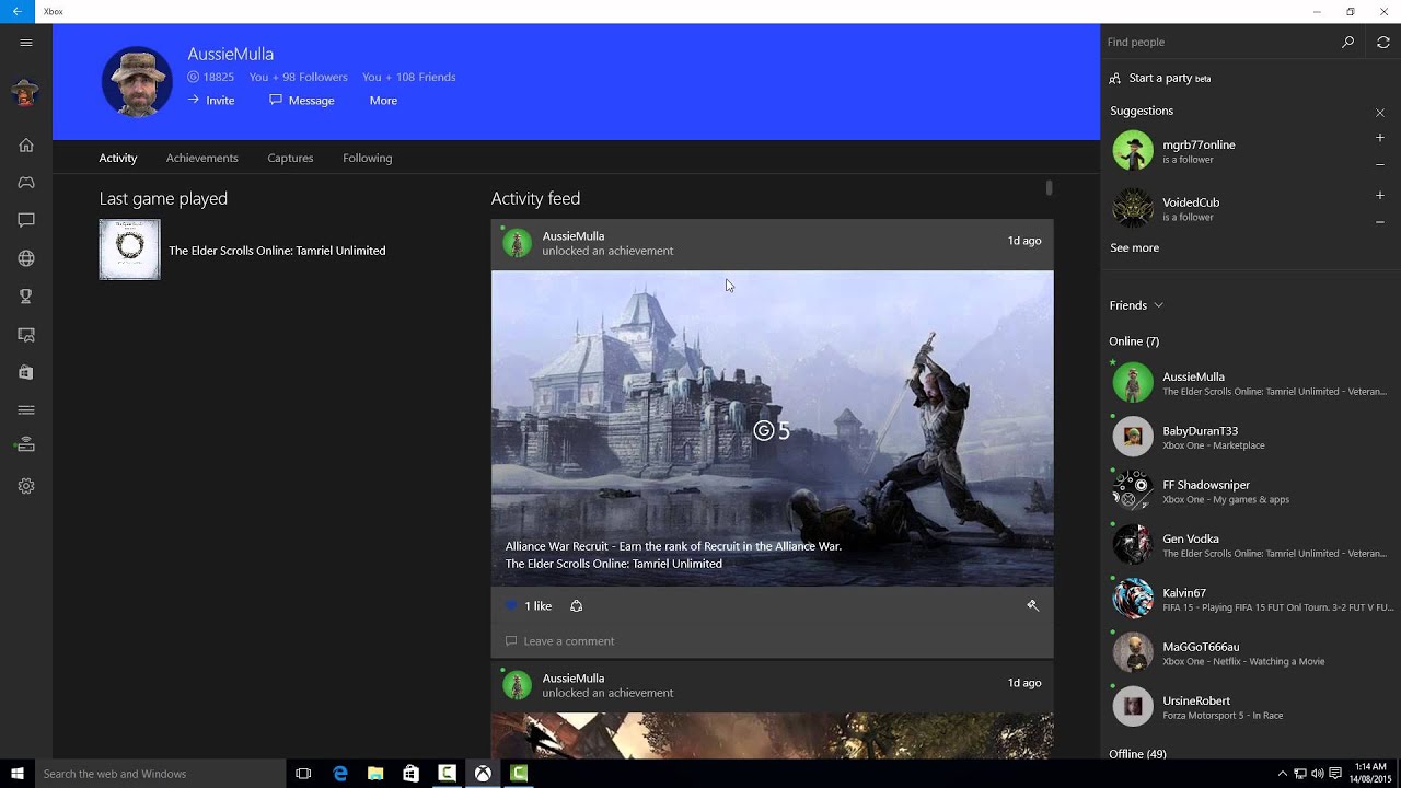 Setting Up Xbox One To Stream To Windows 10 And Features Of The Xbox