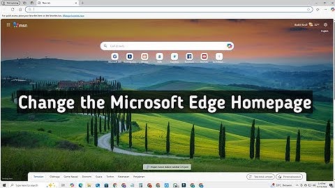 How to change the Microsoft Edge homepage