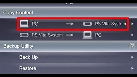 Update PS Vita System via connecting to a PC