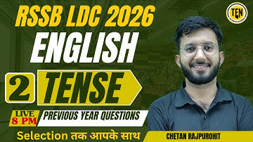 English Practice Series | Tense Part-2 | JLO, LDC, CET and All Competitive Exams | Chetan Rajpurohit