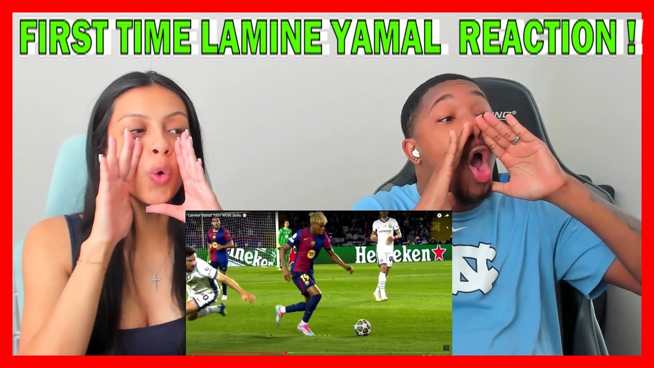 American Couple Reacts To Lamine Yamal 100+ WOW Skills