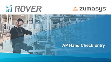 Rover ERP Tutorial: Accounts Payable Hand Check Entry
