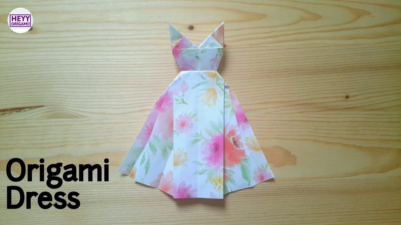 Origami Dress Tutorial - YouTube