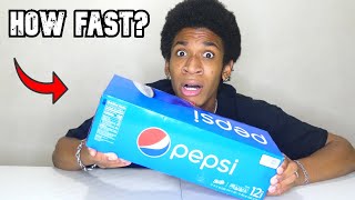 Drinking an Entire 12 Pack of Pepsi Fast! (144oz)