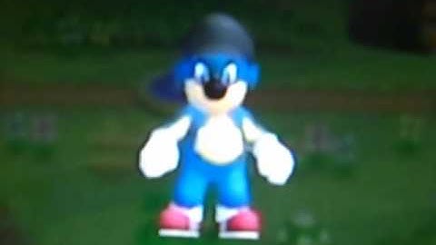 Play as SONIC in New Super Mario Bros wii (Powerups)) [custom character texture hack]