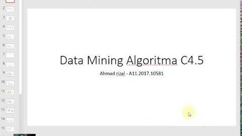 Data Mining Algoritma C4 5