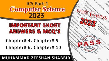 Important Short Answers and MCQ