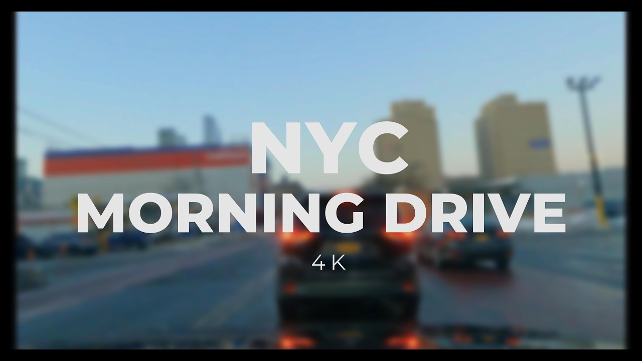 6:40 AM in NYC 🚗 Crossing Queensboro Bridge to Midtown (4K Morning Drive)
